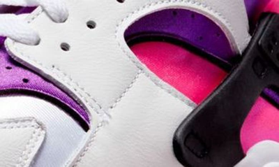 Shop Nike Air Huarache Sneaker In White/ Black/ Pink/ Purple