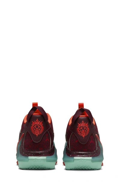 Shop Nike Lebron Witness Vii Sneaker In Maroon/ Crimson/ Emerald