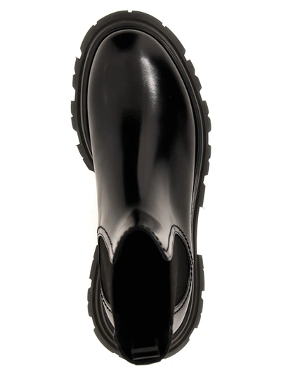 Shop Alexander Mcqueen 'lucent' Ankle Boots In Black