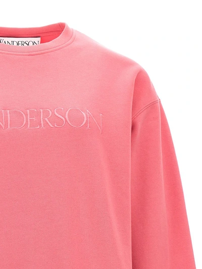 Shop Jw Anderson J.w. Anderson Logo Embroidery Sweatshirt In Pink