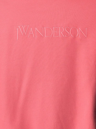 Shop Jw Anderson J.w. Anderson Logo Embroidery Sweatshirt In Pink