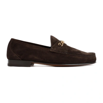 Shop Tom Ford Suede Loafers Shoes In Brown