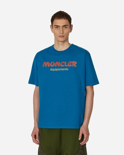 Shop Moncler Genius Salehe Bembury Logo T-shirt In Blue