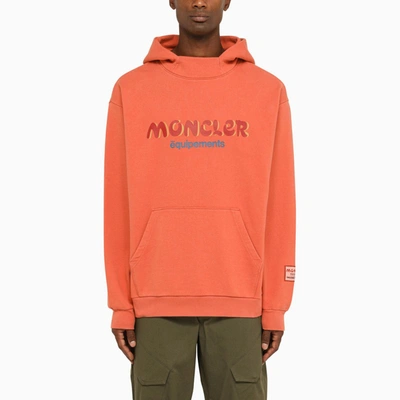 Shop Moncler X Salehe Bembury | Orange Cotton Jersey Sweatshirt