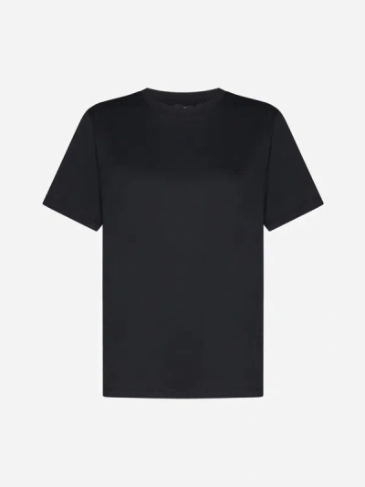 Shop Weekend Max Mara Venaco Cotton T-shirt In Black