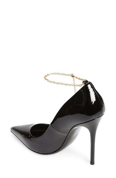 Shop Tom Ford Chain Pointed Toe Pump In Black