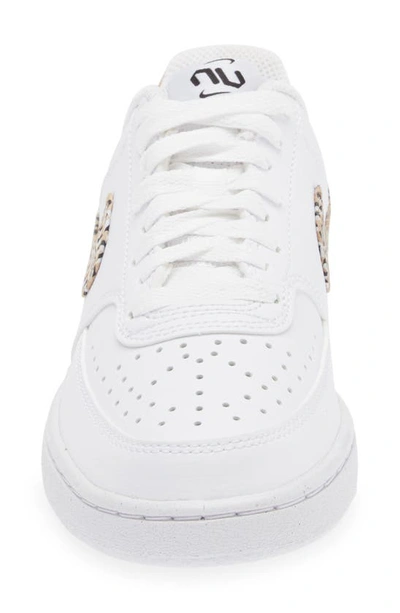 Shop Nike Court Vision Low Next Nature Sneaker In White/ Hemp/ Black/ White