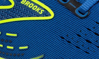 Shop Brooks Glycerin Gts 20 Running Shoe In Blue/ Nightlife/ White