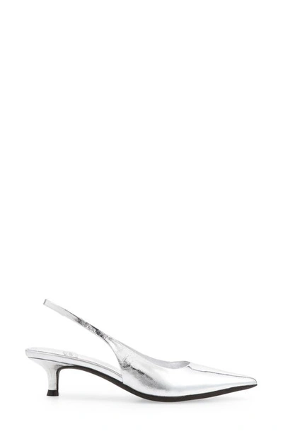 Shop Jeffrey Campbell Persona Slingback Pump In Silver