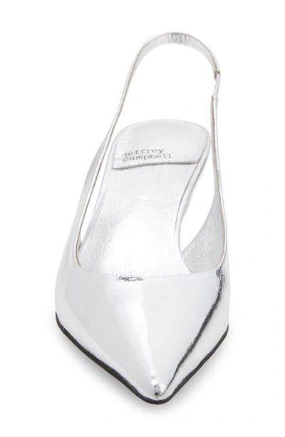 Shop Jeffrey Campbell Persona Slingback Pump In Silver