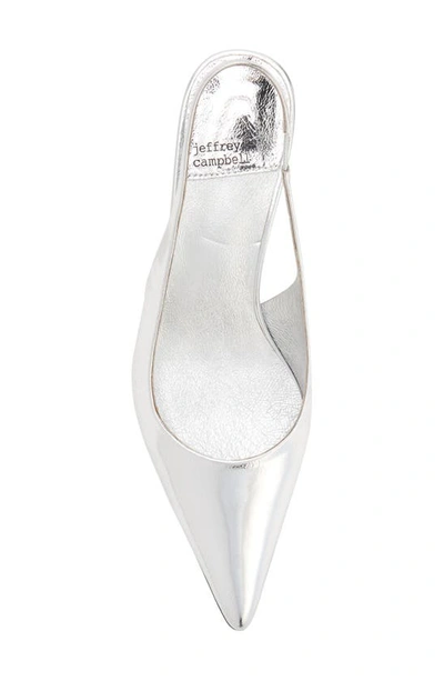 Shop Jeffrey Campbell Persona Slingback Pump In Silver
