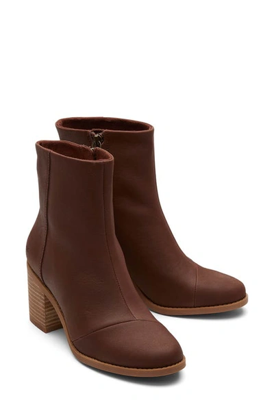 Shop Toms Evelyn Boot In Dark Brown