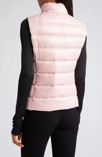 Shop Moncler Ghany Mock Neck Down Puffer Vest In Pink