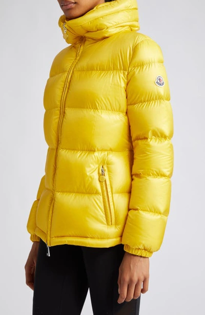 Shop Moncler Douro Quilted Recycled Nylon Down Puffer Jacket In Yellow