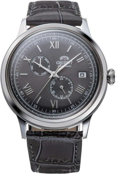 Shop Orient Men's Ra-ak0704n10b Classic Bambino V8 41mm Manual-wind Watch In Silver
