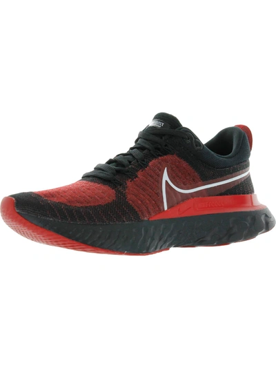 Shop Nike React Infinity Run Flyknit 2 Mens Fitness Lifestyle Running Shoes In Red