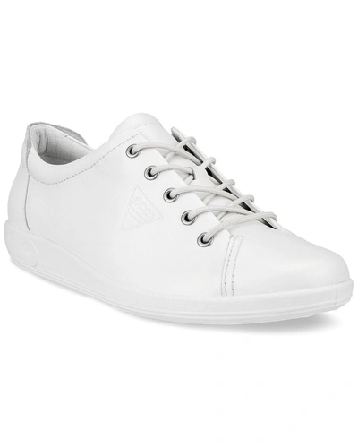 Shop Ecco Soft 2.0 Leather Sneaker In White