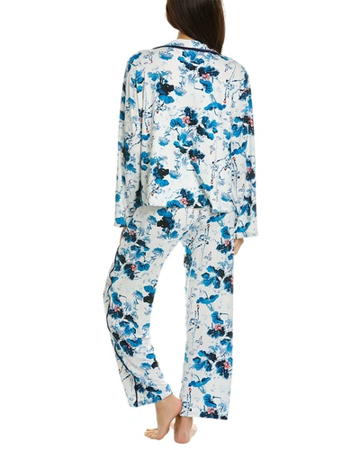 Shop Anna Kay 2pc Yoga Pajama Set In Blue