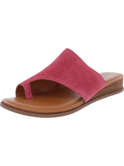 Shop Zodiac Giada Womens Toe Loop Slip On Slide Sandals In Pink