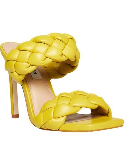 Shop Steve Madden Kenley Womens Dressy Square Toe Dress Sandals In Yellow