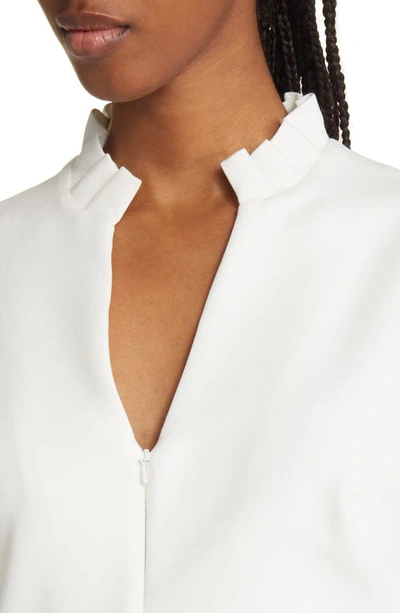 Black Halo Sleeveless Halter V-neck Jumpsuit In Porcelain