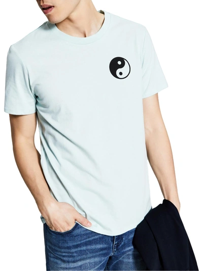 Shop And Now This Mens Graphic Crewneck T-shirt In Blue