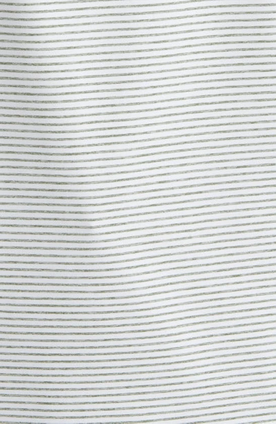 Vineyard Vines Bradley Striped Sankaty Polo Shirt In White Cap/ Olive