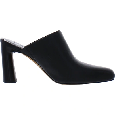 Shop Vince Hera Womens Leather Almond Toe Mules In Black