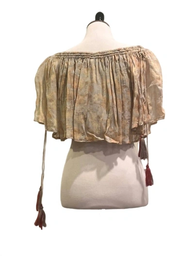 Raga Whisper Top In Sky In Gold
