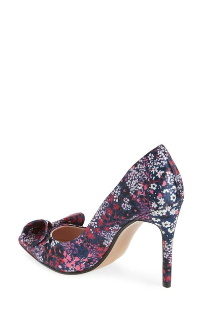 Shop Ted Baker Zafiina Ditsy Floral Pointed Toe Pump In Navy