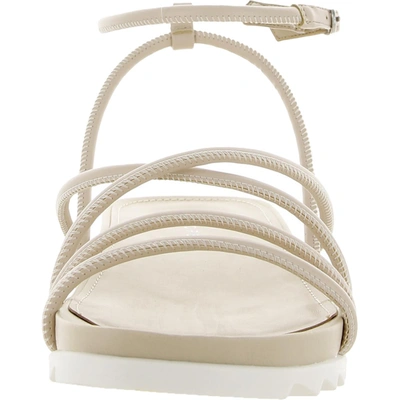 Shop Marc Fisher Joylyn Womens Faux Leather Platform Gladiator Sandals In White