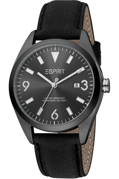 Shop Esprit Men's Es1g304p0265 Mason 40mm Quartz Watch In Black