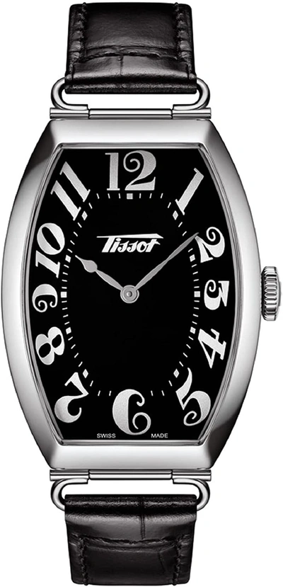 Shop Tissot Men's T1285091605200 Hertiage 42.45mm Quartz Watch In Black