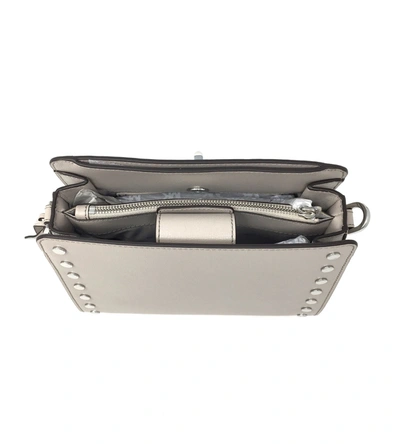 Michael Kors Sylvie Stud Messenger Ag In White