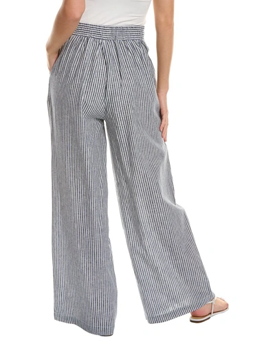 Shop Max Studio Easy Leg Linen-blend Pant In Grey