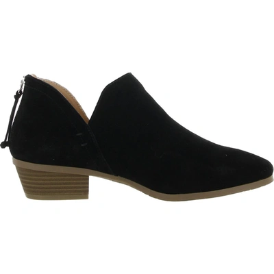Shop Kenneth Cole Reaction Side Way Womens Suede Round Toe Ankle Boots In Black