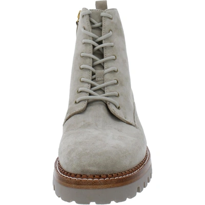 Vince Cabria Lug Womens Zipper Water Repellent Combat & Lace-up Boots In Multi