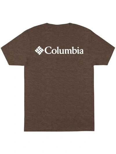 Shop Columbia Sportswear Mens Logo Graphic Shirts & Tops In Brown