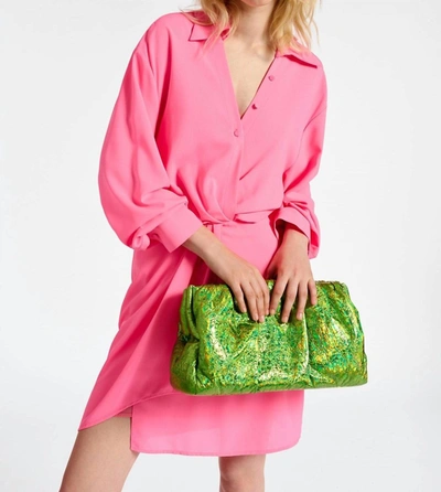 Shop Essentiel Antwerp Dorsey Wrap Mini Dress In Tea Rose In Pink
