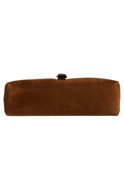 Shop Tom Ford Suede Messenger Bag In Cigar