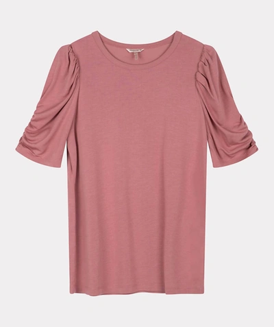 Shop Esqualo Puff Sleeve Top In Rose In Pink
