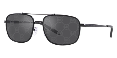 Michael Kors Grey Logo Navigator Mens Sunglasses Mk1133j 1553ai 60 In Black