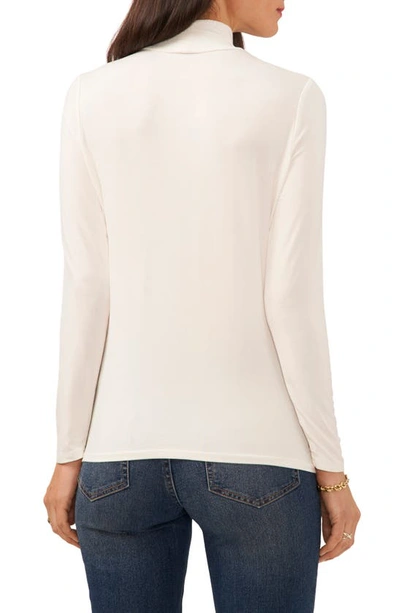 Vince Camuto Mock Neck Blouse In New Ivory