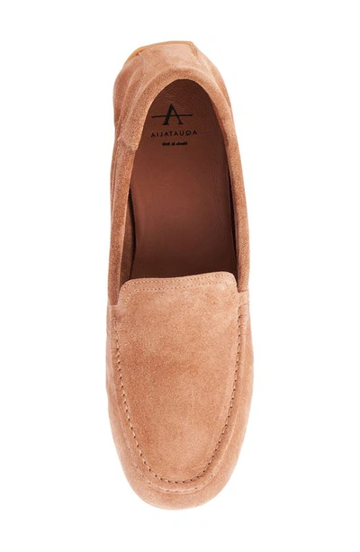 Shop Aquatalia Qaitlin Moc Toe Slip-on Shoe In Whiskey