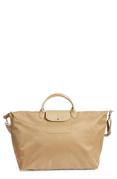 Longchamp Le Pliage Neo 18-inch Nylon Travel Bag In Gold