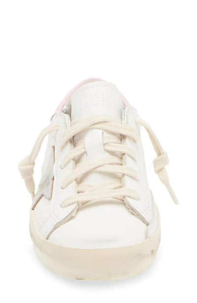 Shop Golden Goose Kids' Super-star Sneaker In White/ Silver/ Pink