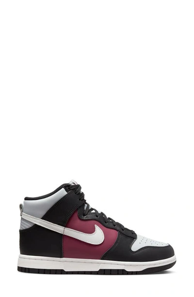 Shop Nike Dunk High Basketball Sneaker In Black/ Summit White/ Rosewood