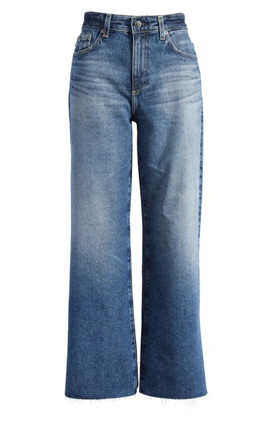Shop Ag Saige Stretch Raw Hem Crop Wide Leg Jeans In 13 Years Cruise