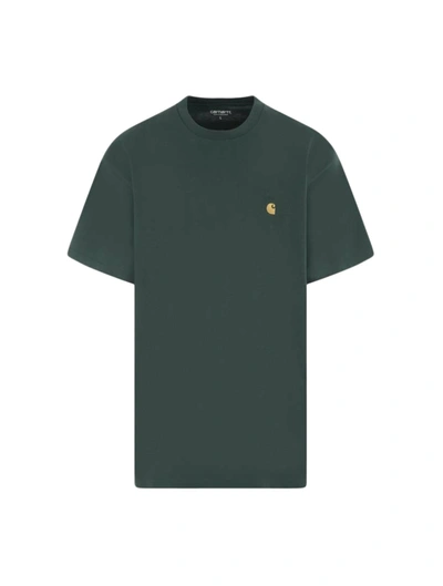 Shop Carhartt S/s Chase T-shirt In Green