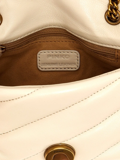 Shop Pinko Baby Love Bag Puff Maxi Quilt Crossbody Bags White